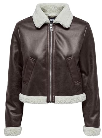 ONLY Damen Onlbetty Bonded Zip Jacket CC Otw Bikerjacke (1er Pack)