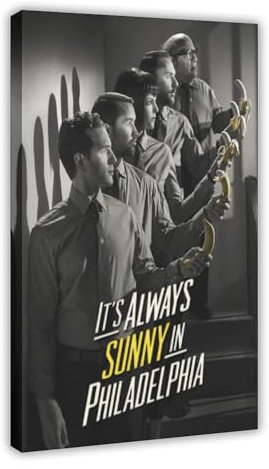 Poster It's Always Sunny in Philadelphia auf Leinwand, Schlafzimmer, Dekoration, Sport, Landschaft, Büro, Raumdekoration, Geschenk, Rahmen-Stil, 20 x 30 cm