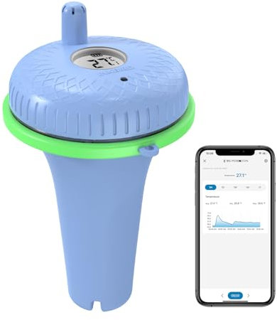 Inkbird IBS-P02B Bluetooth Pool Thermometer, Poolthermometer Schwimmend, Pool Thermometer mit App