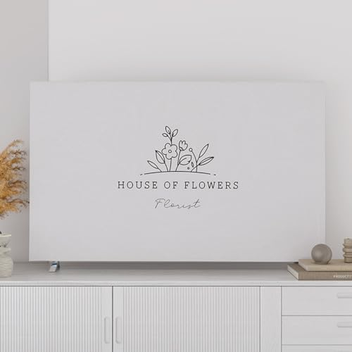 VUT Universelle 30-75 Zoll Staubdichte Tv-Abdeckung Für Den Innenbereich, Tv-Schutz Mit Pflanzenmuster Für Flachbildfernseher, Kristall-samtstoff(Size:30-32in(76x48cm),Color:C)