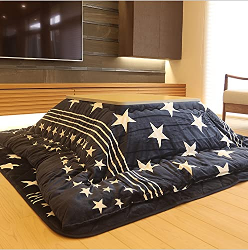 LWZYMX Heiztisch Tatami Haushaltsheizung Futon Kotatsu Tisch mit Heizung und Decke, Tatamufu Tee Teetisch Holzanzug