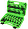 SWANLAKE GARDEN TOOLS 55-Piece Magnetic Nut Driver Set, Metric & SAE 1/4 Hex Shank, Impact Driver Socket Adapters, Snappy Driver Bit, Drill Bit Extension, 14PCS Screwdriver Bit Set