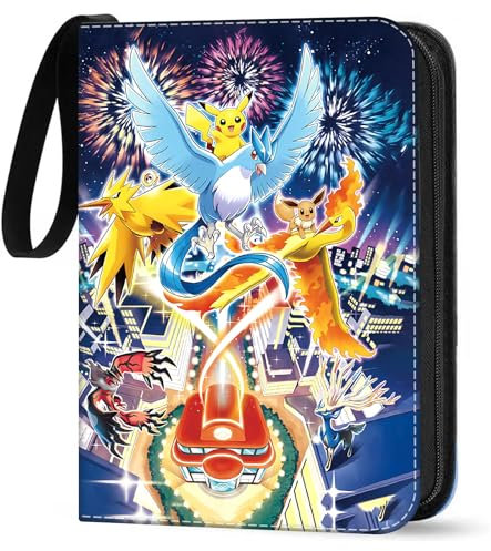 Sammelalbum für Karten, Sammelkarten Album 50 Seiten 400 Karten Kapazität, Sammelbuch Sammelmappe Karten Ordner Sammelheft, Tragbarer Kartenhalter Karten-Kollektion Geschenk für Kinder, 02