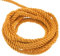 sourcing map Twisted Cord Trim, 5 Yard 3mm 3-Ply Twine Braided Rope Shiny Thread String for Craft Gift Bag Curtain Christmas Decor, Orange - 5m