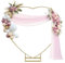 Fiita Arco per matrimonio, a forma di cuore, kit per palloncini, in metallo, per matrimonio, fiori, a forma di cuore, per matrimoni, baby shower, feste di compleanno, anniversario, oro, 2 m
