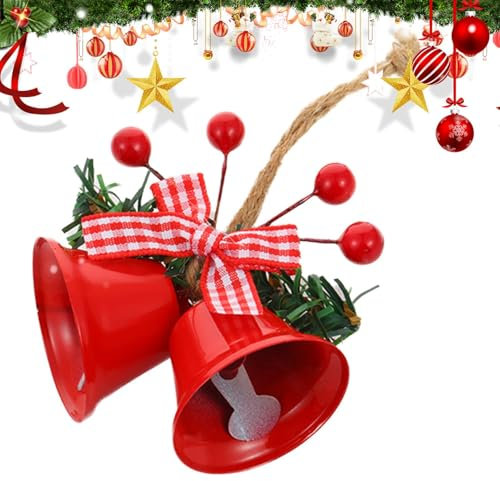 Christbaumschmuck, Weihnachtsschmuck für Baum | Anhänger Glocke bunt Dekoration Anhänger Weihnachtsbaum – Christbaumschmuck zum Aufhängen, Weihnachtsornamente für Wohnzimmer und