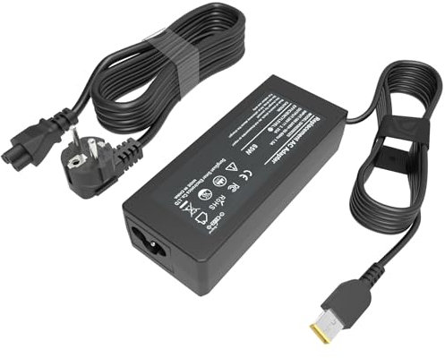 Chargeur 65W pour Lenovo Thinkpad T470 T470S T460 T460S T440 T440S T450S E450 E550 E560 L560 L460 L470 L440 X270 X250 X240 G50 G40 Yoga 2 11 11s 13 Adaptateur à Pointe carrée Ordinateur Portable