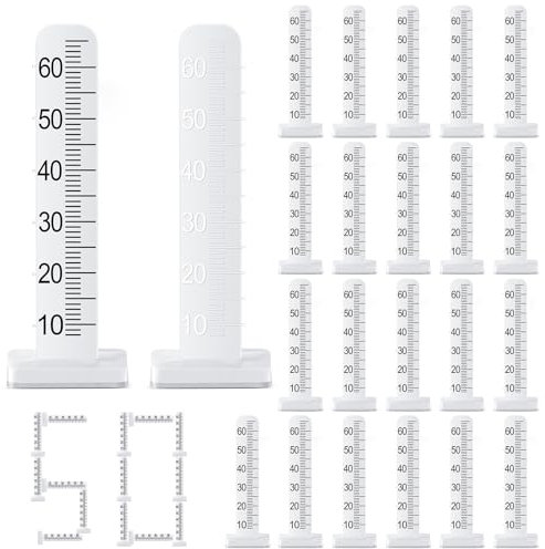 CroBlissful 50 Pcs Self Leveling Pins 2.36 Inches (60 Mm) Level Stick Pegs for Tile Stone Ceramic and Floor Concrete Tools