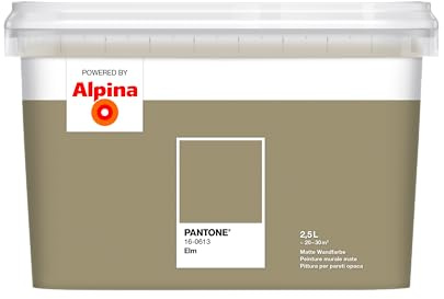Alpina PANTONE Elm – Wandfarbe im PANTONE-Farbton – 2,5 Liter