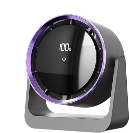 desk fans - table fan for bedroom | Bedside fan | silent desk | 5 Speed Wind | 90° Adjustable Tilt | Personal Cooling Device | Personal Air Quality Enhancer Table |Powerful Night Lights for travel