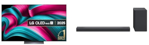 LG OLED77C55LA 77-Inch OLEDevo AI 4K UHD Smart TV bundle USC9S Bluetooth Soundbar 4.1 channel, 400W
