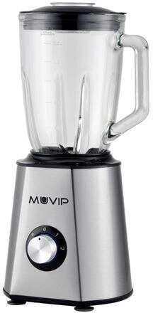 Taza de vidrio para batidora inoxidable Muvip 1500W 1.5 litros