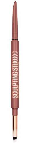 Maybelline Sculpting Stix 2-in-1 Dual-Ended Eye Liner Rosy Sculpt | 24HR Longwear Smudge-Proof Formula, Creamy Matte Finish, Dual Ended Eye Liner and Blending Brush Duo