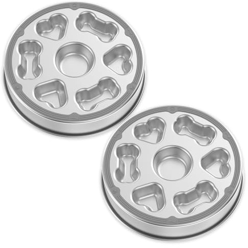 2 Stück Slow Feeder Hundenapf,Edelstahl-Puzzle mit rutschfestem Silikonboden,25×4 cm,Anti-Choke-Hundenapf für Schnelle Esser,Interaktive Fütterung, langsames Fressen,Hundefressnapf für alle Rassen