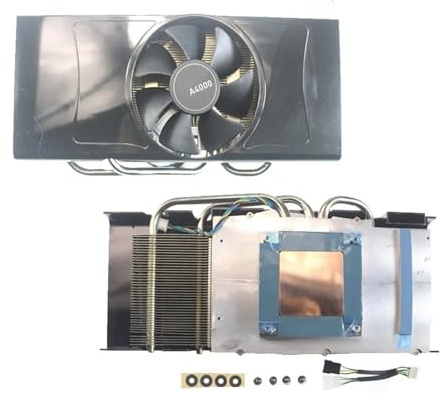 Ventola Del Dissipatore Di Calore, Compatibile Con La Scheda Video Grafica Quadro RTX A4000 Ventola Del Dissipatore Di Calore Ventola Di Raffreddamento Della Ventola A4000(Single fan version)