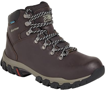 Karrimor Mendip 3 CH Ladies weathertite waterproof Womens leather walking boot, Dark Brown, UK 4 (EU37)