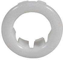 Rosetten-Kragen für Waschbecken, Überlauf, 25 mm Durchmesser, Weiß