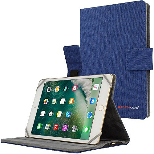TECHGEAR PowerSuit Folio Case for Apple iPad Mini 5 (2019) 4 3 2 1 Protective Case Cover with Built in 4000mah Power Bank and Stand (Blue) - Fits iPad Mini 5, Mini 4, Mini 3, Mini 2 and Mini