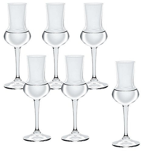 Blanche Associe Wine Glass Riserba Grappa Set of 6, 2.7 fl oz (80 ml)
