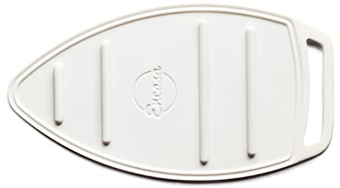 Encasa XO Silikonmatte für heiße Bügeleisenablage - hitzebeständig, rutschfest, dickere Auflage zum Schutz Ihres Tisches während des Bügelns, Nicht brennbar, maschinenwaschbar - Weiss