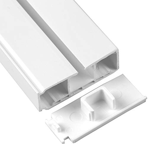 Bestlivings 2er Pack Seitendeckel für Vorhangschiene, Endkappe für 1 Lauf Gardinenschiene mit Innenlauf, zum Abschluß der Innenlaufschiene