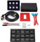 6 panel 12v 6 panel 12v Pannello di commutazione touch screen 12V/24V, scatola di pannello di controllo touch screen universale a 6 bande Pannello di commutazione LED per barca per auto adat