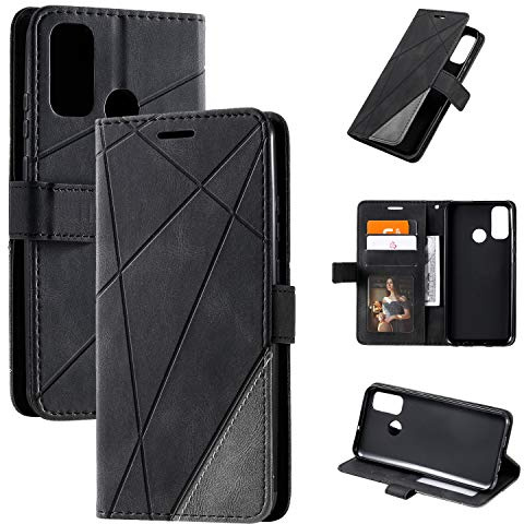 QiongniAN Cover per Huawei P Smart 2020,Custodia per Huawei P Smart 2020 AQM-AL00 POT-LX1A Pot-LX3 / Nova Lite 3 Plus Custodia Protettiva in Pelle Case Cover Black