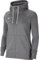 Nike Femme Cw6955-071_s Hoodie, Gris (Charbon Chiné/Blanc), S EU