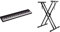 Roland Go:Piano88 Digital Piano, Full-Size 88-Note Piano and RockJam XX-363 Xfinity Doublebraced Pre Assembled Keyboard Stand with Locking Straps & Lessons.,Black