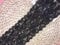 8 CM Breite Europa Belt elastische Stickerei Spitzenbesatz, Vorhang Tischdecke Slipcover Braut Selbermachen-Kleidung/Zubehör (4,5 Meter in einem Paket) (schwarz)