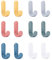 LONSVTTU 12 perchas adhesivas Ganchos Adhesivos,Ganchos Radiador Toallero de Plástico,para pared Colgadores de pared adhesivos Colgador toalla baño, cuadros, trapos de cocina, llaves