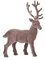 Gift Company Solna Hirsch S, Geflockt, Weihnachten, Dekoration, Deko, Kunststoff, Grau, H 20 cm, 1065503004