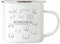 Hey!Print Busenfreundin Emaille Tasse Titten Oberkörper Frau Oberweite Freunde Freundschaft Liebe Verbundenheit Brüste