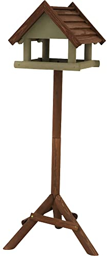Vogelhaus Kalle mit Ständer Kiefer FSC 100%, 39 x 39 x 34 cm