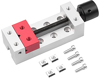 YyDDs Schraubstock 2-Zoll-Mini-Bohrmaschinen-Schraubstock Flachklemme C-Klemme Schraubstock zum Schnitzen von Graviermaschinen zum Reparieren von Schmuckuhren für die Heimwerkbank
