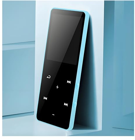 MP3-Player, Bluetooth 5.0, 1,8-Zoll-Bildschirm, MP4-Player, 8 GB Speicher, 128 GB Erweiterbarer, Tragbarer Musik-Player, Unterstützt Spielaufzeichnung, Elektronisches Buch, Film, (Blau)