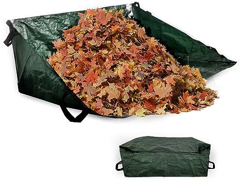 1000L Gartenabfallsack - Groß, Robust und Faltbar: Perfekter Helfer für Gras, Laub, Hecken und Gartenabfälle – Mit 4 Griffen und strapazierfähiger