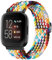 Oielai Geflochtenes Schlaufenarmband, kompatibel mit Fitbit Versa 2 Armband/Fitbit Versa Armband, Elastisches Sportarmband für Fitbit Versa 2 / Versa/Versa Lite für Damen und Herren, Buntes