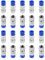 AEDIKO 20pcs RG6 Compression Connectors RG6 F Type Connector Coax Coaxial Compression Fitting (Blue)