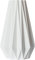 3D Vase Dekovase Agneta L 30cm Bodenvase Deko Vase Pampasgras Trockenblumen (Weiß)
