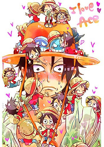 IGHSNZUH Anime One Piece Puzzle, 1000 Teile, 3D-Puzzle, Anime-Poster Und Gedrucktes Wandkunstbild Für Wohnzimmer, Heimdekoration, Geschenk