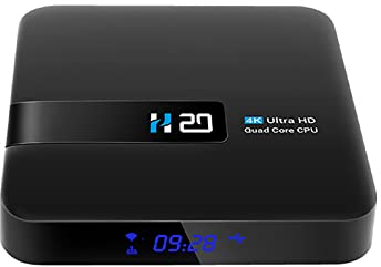 NCONCO H20 Android 10.0 Smart TV Box RK3229 Ultra HD 4K HDR 8GB RAM 128GB ROM, Support Miroir d'Écran