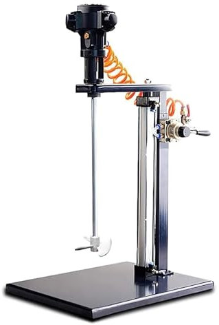 LHQYA 5 Gallon Pneumatic Paint Mixer, Adjustable Speed Lifting Platform Paint Stirring Machine, Speed: 1500-3000 Rpm/Air Pressure: 6-8MPA, for Mix Tool