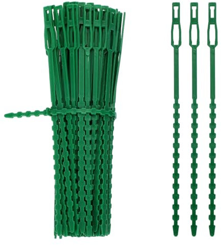 PATIKIL Vines Fastener 17cm/6.7 Zoll, 200 Stück Kunststoffgebundene Haken für die Befestigung von Weinreben, Gartengriffclips, Befestigungshaken, Grün