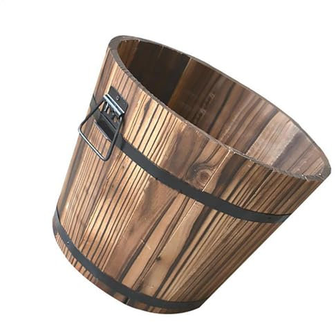 Vasi Piccoli | Secchiello In Legno Per Piante Grasse | Vaso Rustico Per Piante Grasse, Botti Di Legno, Vaso Di Fiori, Contenitore Per Piante, Scatola Per La Decorazione Di Interni Ed Esterni