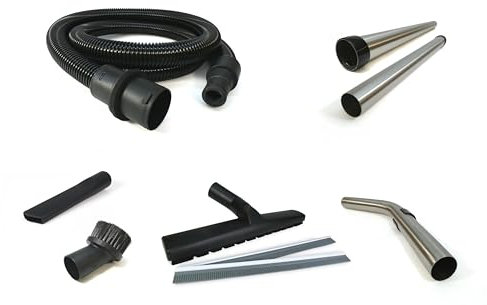 Kit d'accessoires Kallefornia K661E composé d'un tuyau avec manchon à outils, d'une poignée, d'un tuyau et de buses pour Karcher NT 27/1 Me