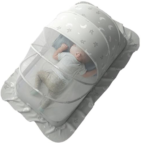 Hogvinnatil Baby Kinderbett Zelt, faltbares Bettnetz - Bett -Baldachin Netzabdeckung | Tragbares -Krippen -Toper schützen Baby vor beißen und Fallen in Kinderwagen, Stuhl