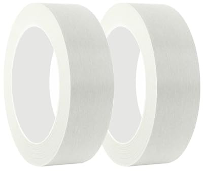 Qrity 2 Stück Abdeckband, 30mm x 50m, Malerkrepp Abdeckband, Malerkrepp für Malerarbeiten und Dekoration, Weiß