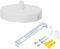 WUSJCOF 1 PCS Deckenbaldachin Anschlussdose aus Metall, 1 Loch Runder Lampenschirm - Deckenrosette - Geeignet für alle Lampen (100x20mm)