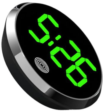 Mini Digitale Uhr Für Auto,Runde Auto Lüftungsgitter Uhr - Innenraumaccessoires Für Fahrzeuge, LKW, Wohnmobile & Zuhause